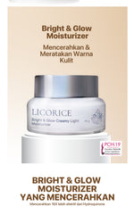 NPURE Licorice Bright & Glow Creamy light Moisturizer  / Creamy Light / Brightening Cream / 5X Bright Boost / Pelembap Wajah Cerah Glowing Semua Jenis Kulit