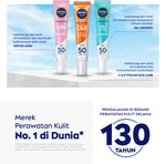 NIVEA SUN Sunscreen Face Serum Extra Protect C&E SPF50+ PA+++ 30ml - Sunscreen wajah serum sunblock mencerahkan brightening tone up SPF UV harian lightweight gel tekstur ringan cepat meresap tidak lengket no whitecast - Vitamin C, Vitamin E