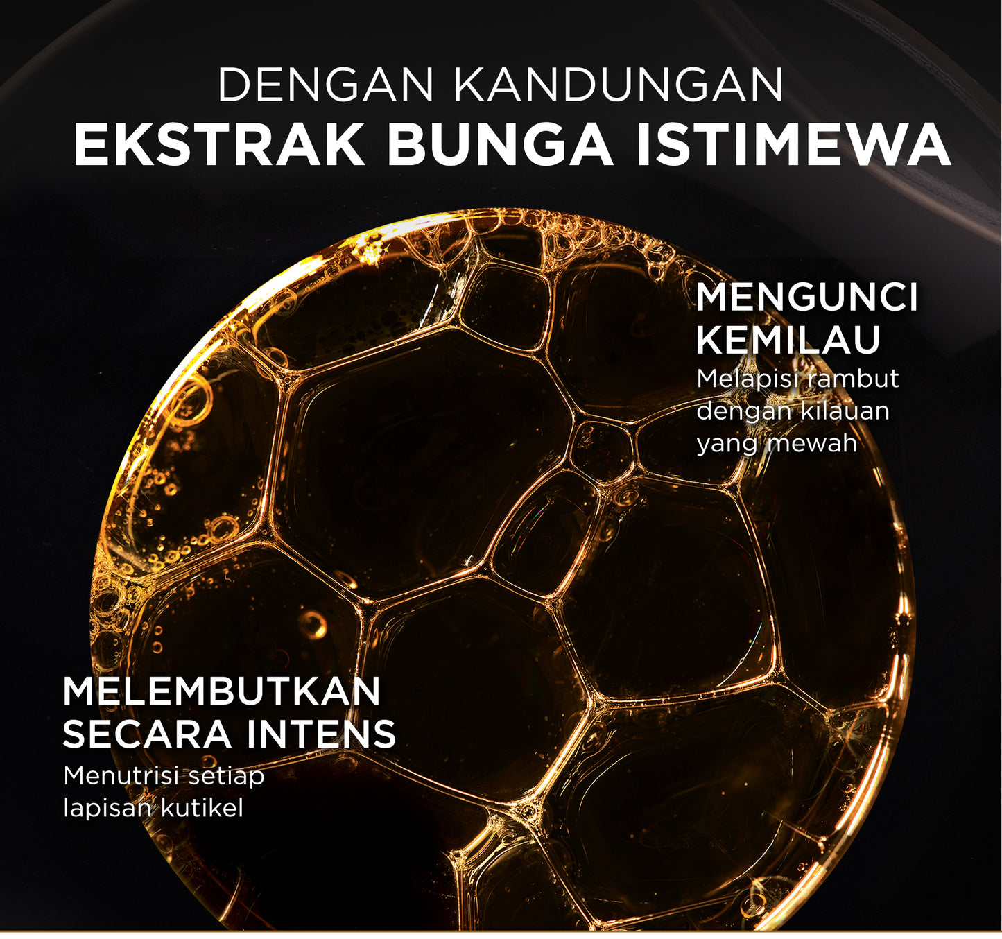 L'Oreal Paris Elseve Extraordinary Oil Gold Hair Treatment Serum 30ml -  Rambut Halus Berkilau dalam Satu Pemakaian - dari Bunga Istimewa Omega 3 - Perawatan Rambut Vitamin Rambut 30ml   Hair oil