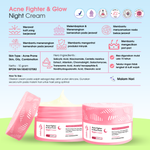 ADLEEVA Night Cream Acne Fighter & Glow Power