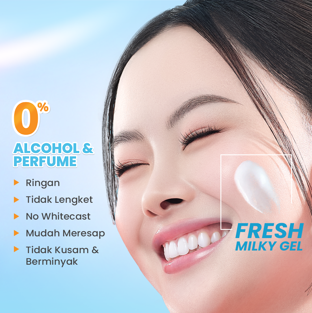 Hanasui Collagen Water Sunscreen SPF 30 - Ringan & Mencerahkan Kulit No Whitecast Tidak Kusam Berminyak