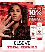 [PAKET HEMAT] L'Oreal Paris Elseve Total Repair 5 Repairing Shampoo 410ml dan Conditioner 155ml  Hair Care dengan Ceramide - Melawan dan Memperbaiki Tanda Rambut Rusak Paket Shampoo 410ml dan Conditioner 155ml Rambut Rusak Damage Hair Conditioner
