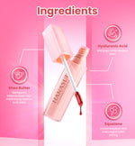 Hanasui Glazedorable Vinyl Stain - Plumpy Glazed Lips Vibrant Colour Technology Hydrating Moisturizing Melembabkan Tahan Lama