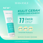 Hanasui Ceramide Probiotics Peeling Gel - Eksfoliasi Gel Wajah Perbaiki Skin Barrier Mencerahkan dan Angkat Sel Kulit Mati Komedo