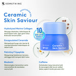 SOMETHINC CERAMIC SKIN Saviour Moisturizer Gel - Cocok untuk Acne dan Kulit Sensitif, Moisturizer Non comedogenic, Melembapkan , Mengurangi kemerahan. Pelembab kulit tidak menyumbat pori
