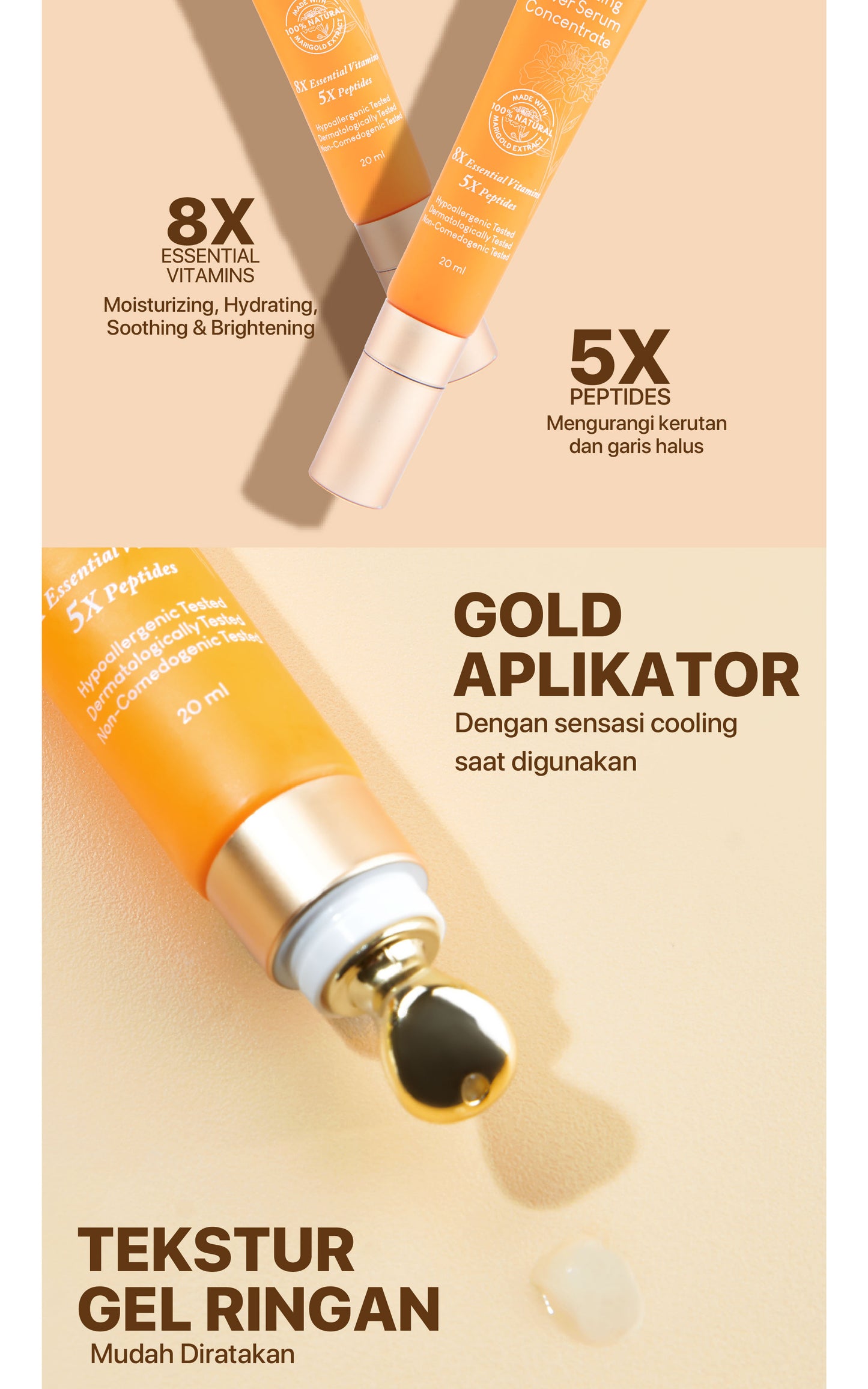 NPURE Eye Serum / Marigold / Eyemazing Power Serum Concentrate/ Krim Mata / Anti Mata Hitam Panda / Kantong Mata