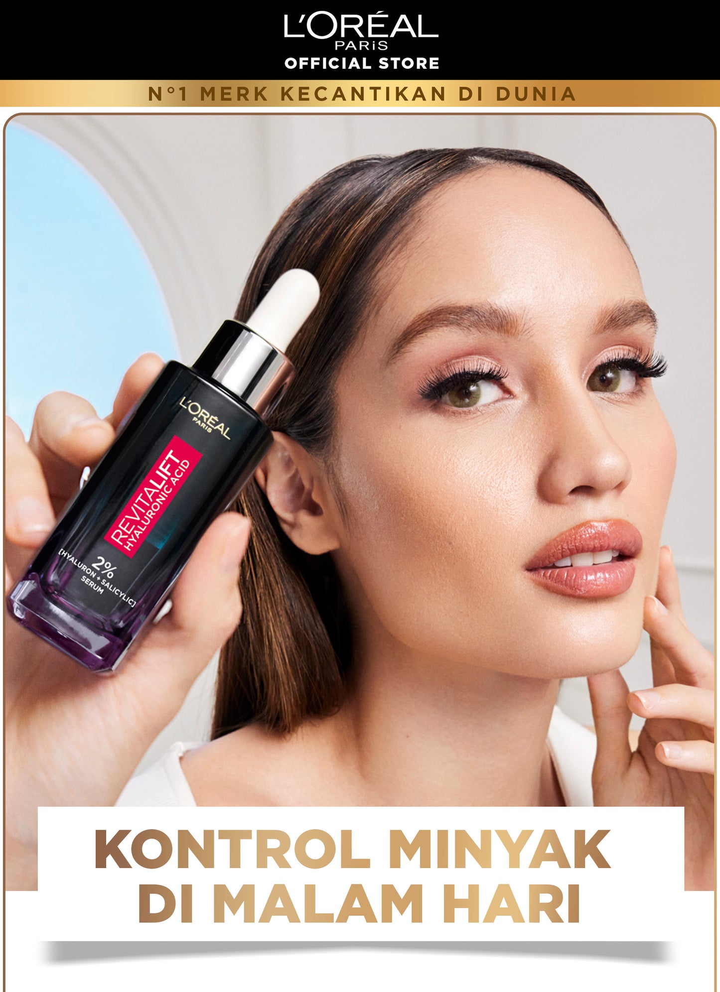 L'Oreal Paris Revitalift Hyaluronic Acid Oil Control 2% Hyaluronic Acid + Salycilic Acid Night Serum