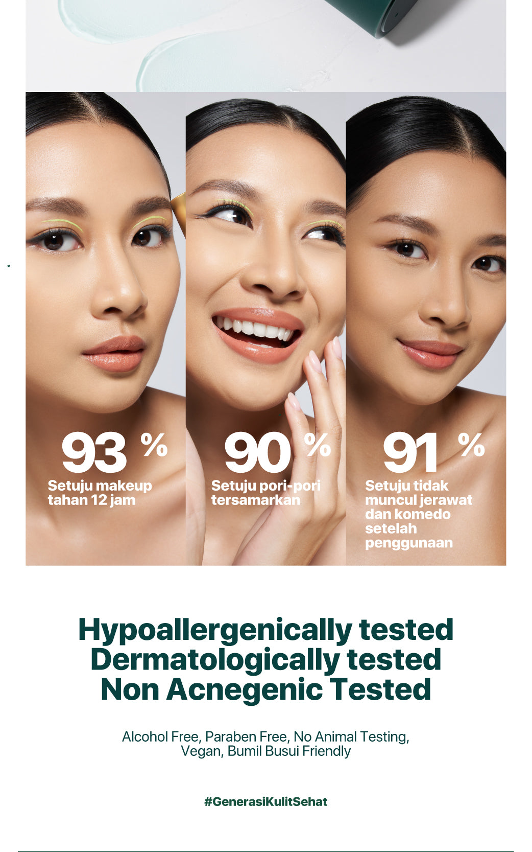 PRIMER BASE MAKEUP - NPURE Centella Asiatica Power Primer / Base Makeup / Blurring effect / Primer Kulit Berjerawat