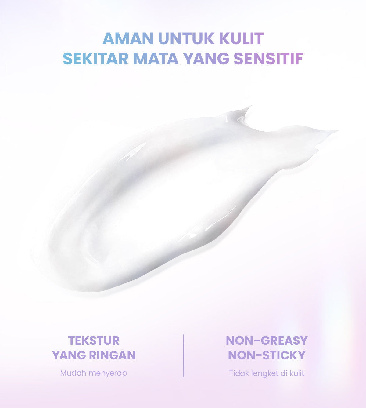 YOU Radiance Glow Advanced Eye Serum Eye Cream Mencerahkan Mata Panda dengan Sakura Extract, Niacinamide, Vitamin C, Collagen, Peptide
