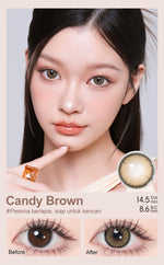 [0.00 s/d -6.00] Magister Softlens Minus 14.5 mm soflen dubai minus warna Big Eyes softlens Hitam