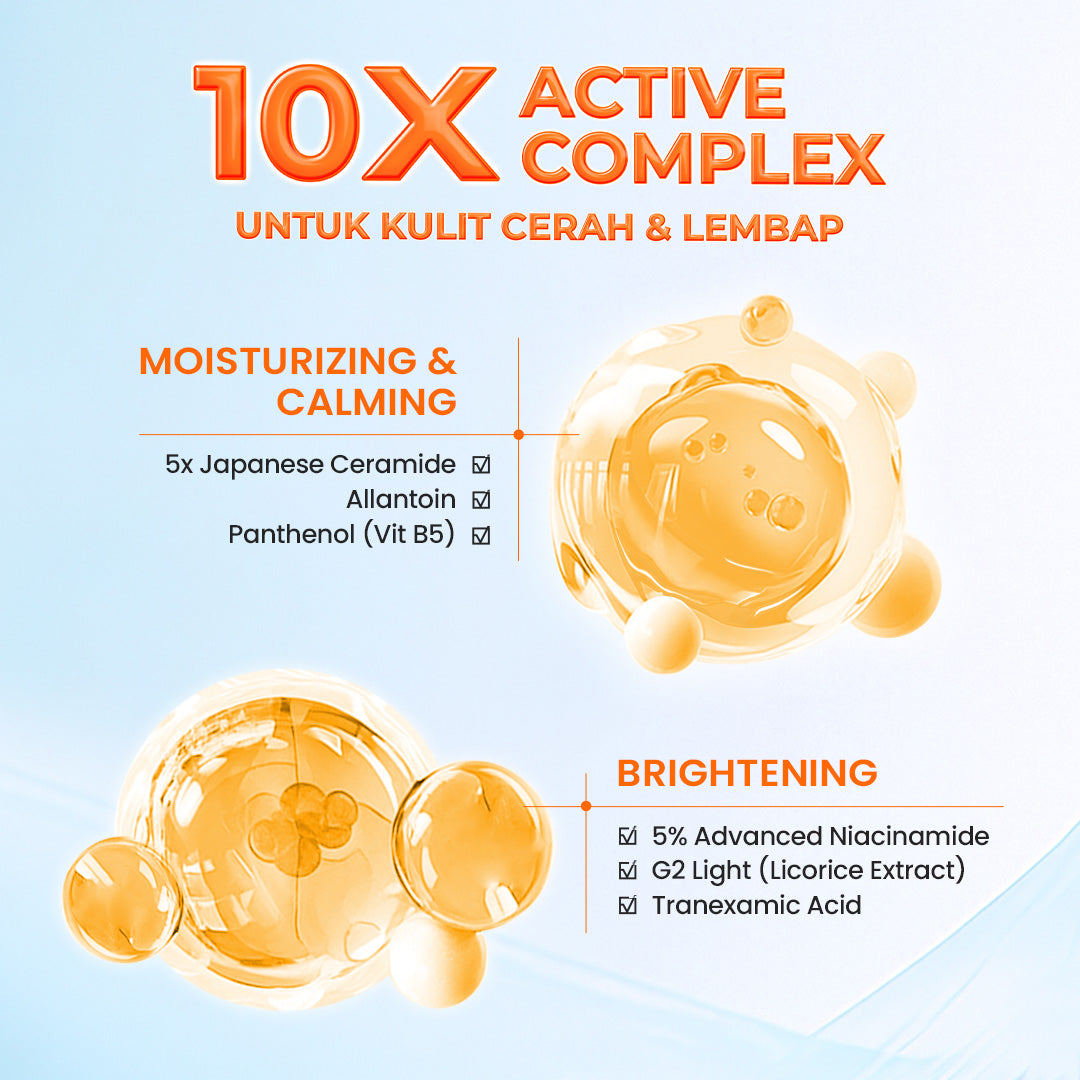 [NEW] HANASUI Bright Expert Moisturizer Gel 30g - Pelembab Gel Bening Lembap & Mencerahkan - 5% Advance Niacinamide & Tranexamic Acid - Ratakan warna kulit & Kurangi Bintik Hitam