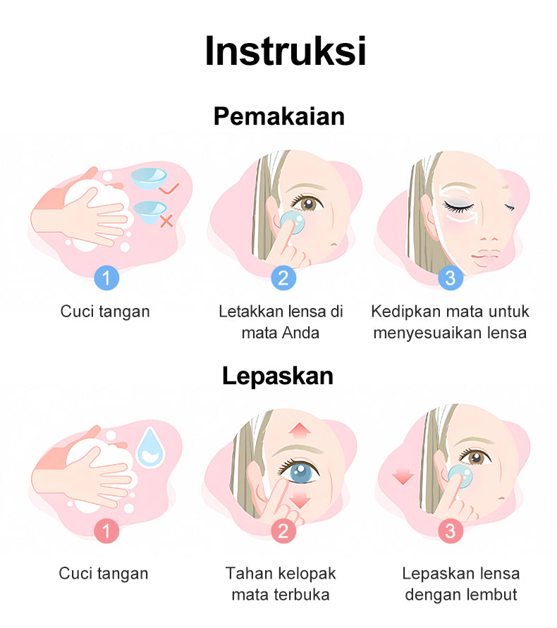 [MCN direkomendasikan]Magister soflens 1 paket lengkap air soflens dan Tweezer perawatan 14.0mm~14.5mm Softlens