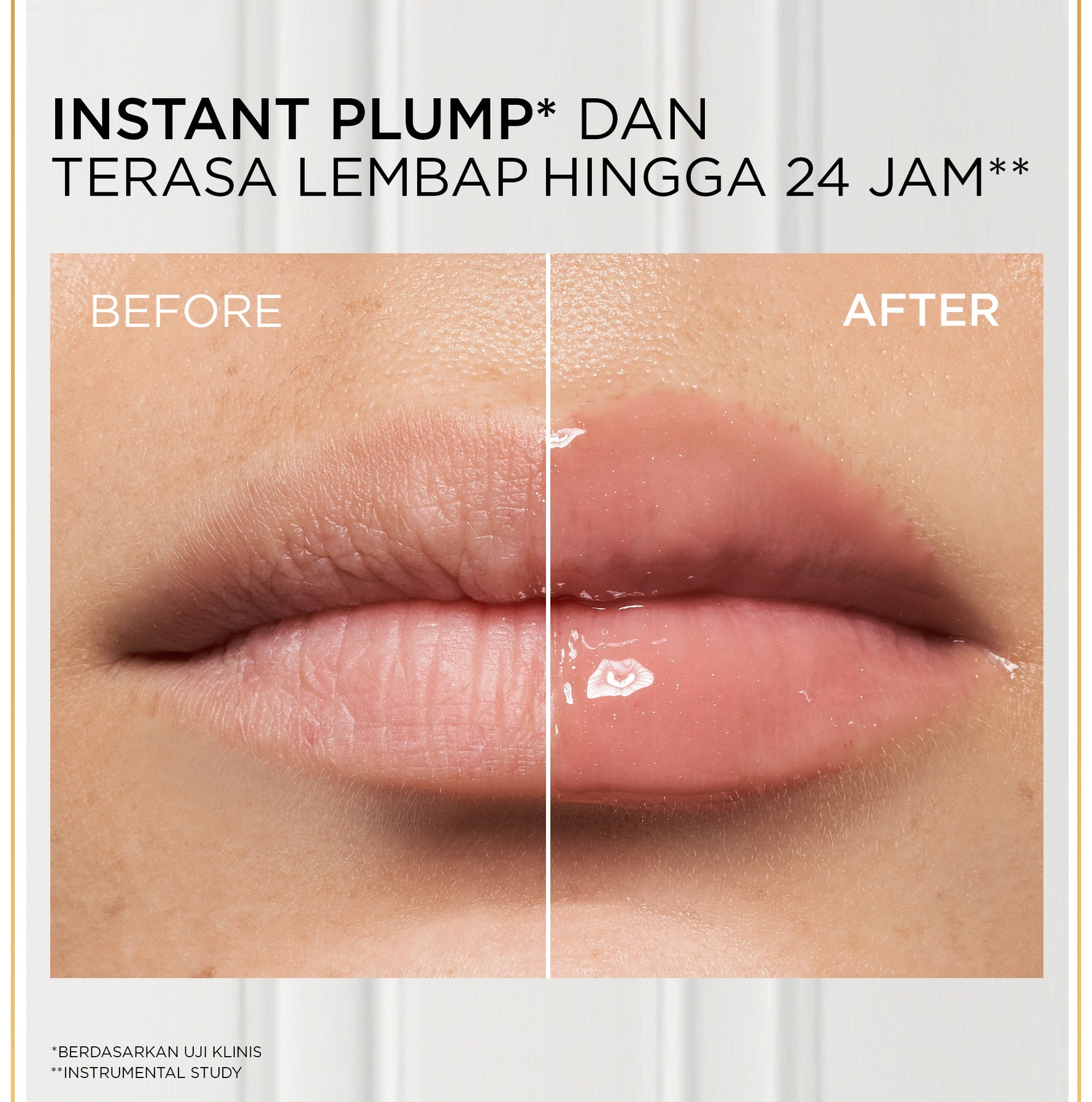 [BARU] L'Oreal Paris Plump Ambition Lip Oil - Instant Plump Hyaluronic Acid & Tripeptide Tahan Hingga 24 Jam, Bibir Plumpy & Lembab, Tidak Lengket | Lip Gloss Lip Plump