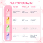 Glad2Glow Toner Complete Series 80ml-Brighten/Acne Toner/Barrier/Exfoliating toner-Skincare toner badan face mist hydrating toner centella toner wajah eksfoliasi water g2g toner hydrating gloglowing brightening exfoliasi glycolic madeca g2g official store