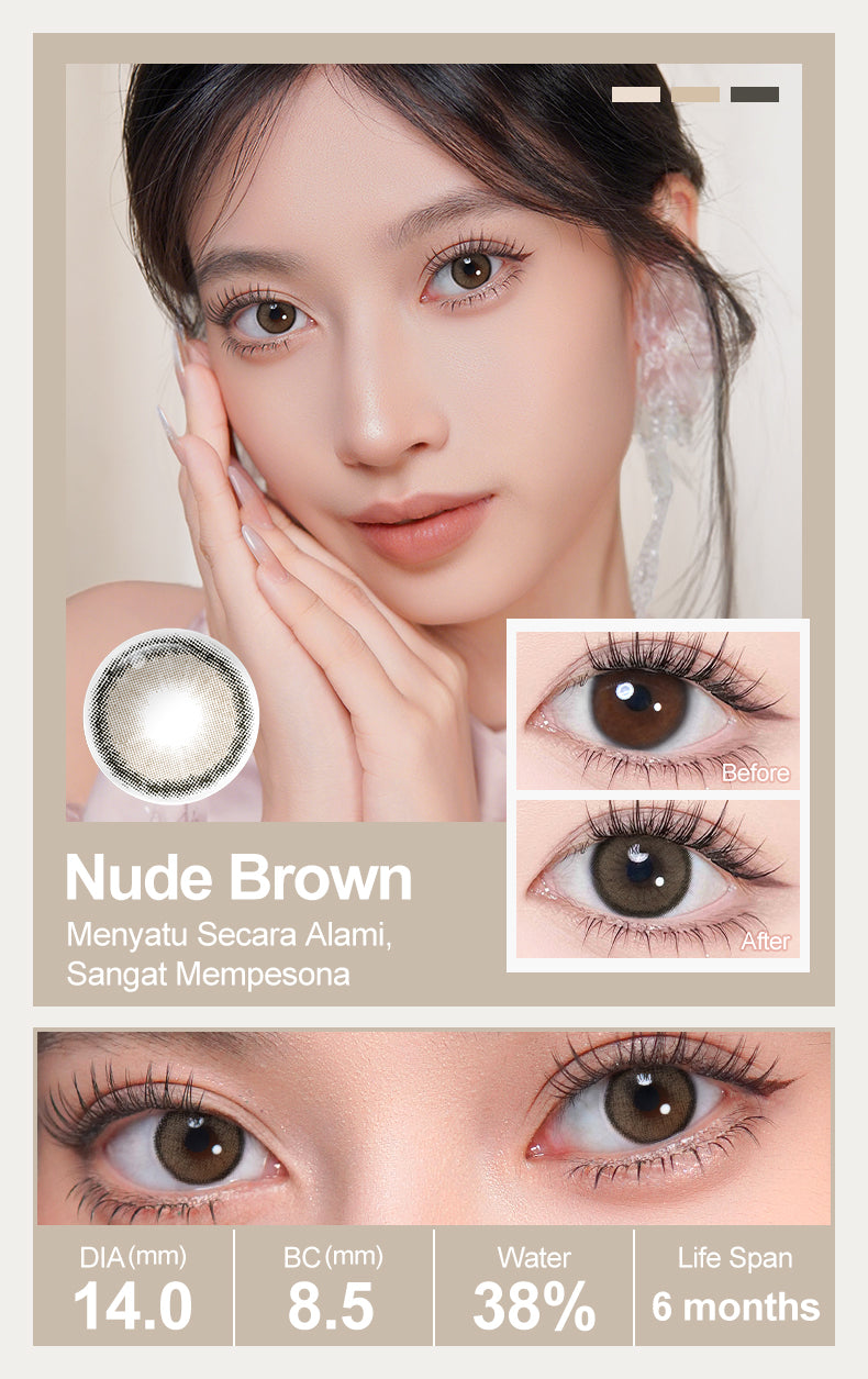 Magister Softlens Minus 0.00~-6.00 Soflen 14.0MM Grey 1Pasang lensa kontak warna 6Bulan