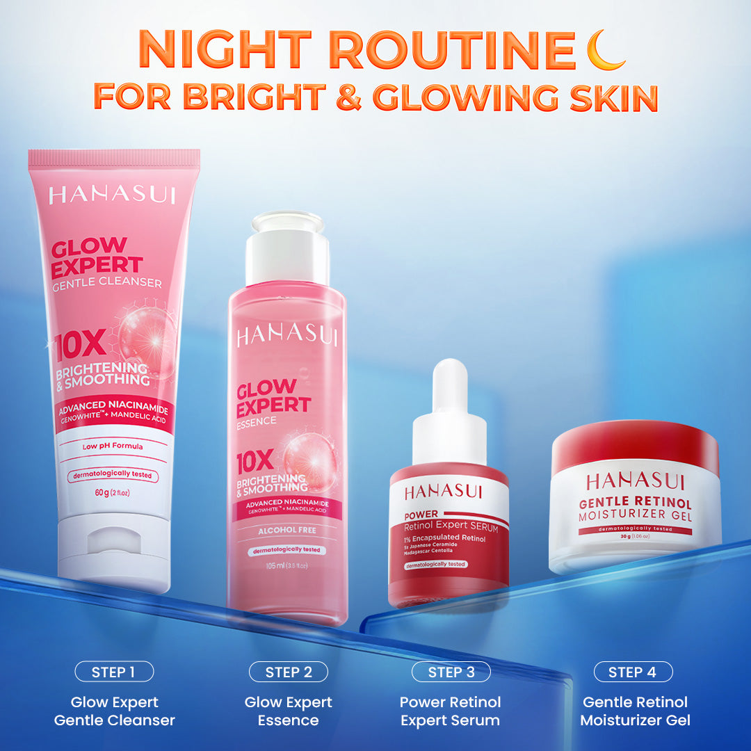 [NEW] HANASUI Gentle Retinol Moisturizer Gel 30g - Pelembab Gel Lembap & Cegah Tanda Penuaan Dini - 3 Retinol Complex - Encapsulated Retinol & HPR