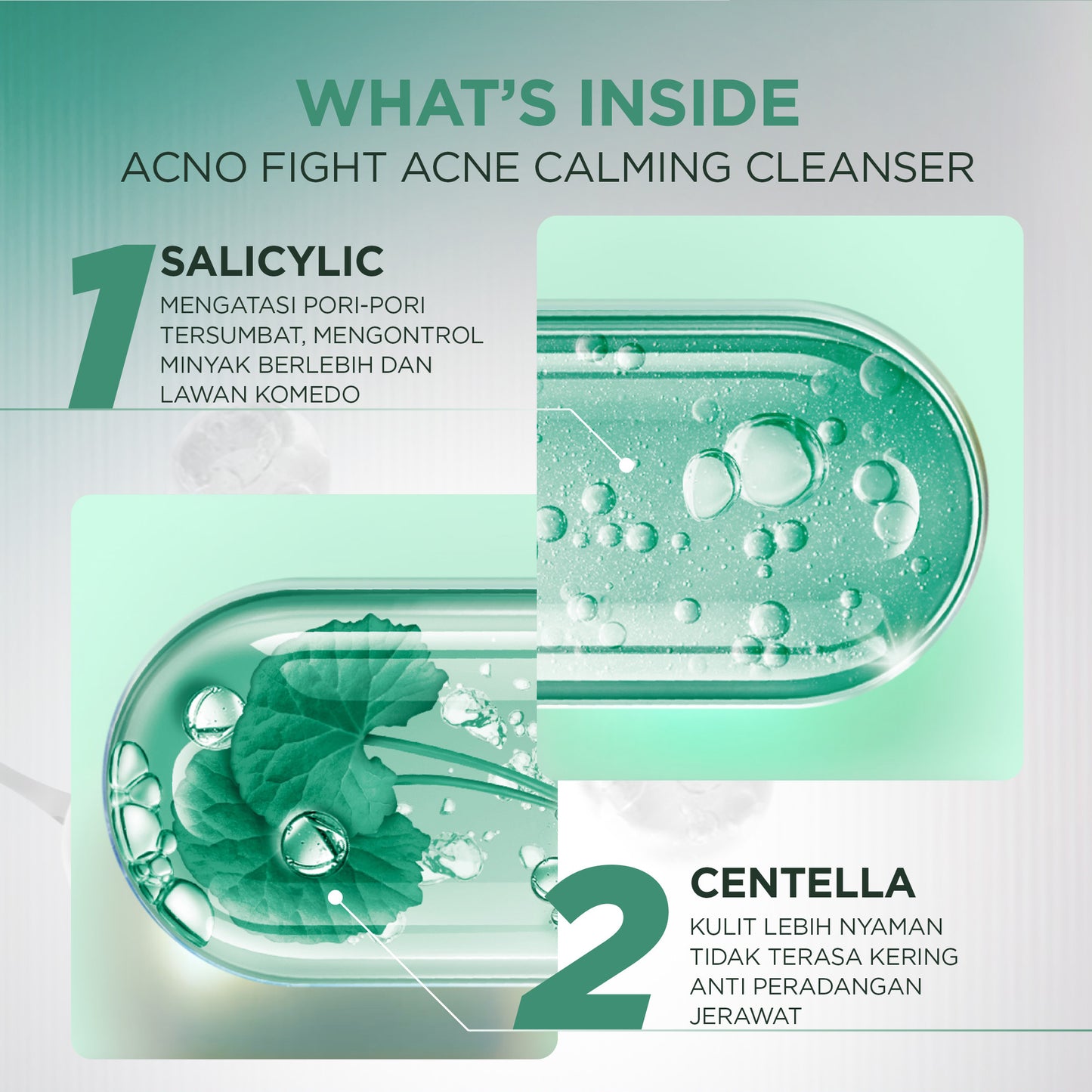 BARU Garnier Men Facial Wash Acno Fight Acne Calming Gentle Low PH Gel Cleanser 100ml Sabun Cuci Muka Pria Moisturizer Sunscreen Face Wash Facial Wash