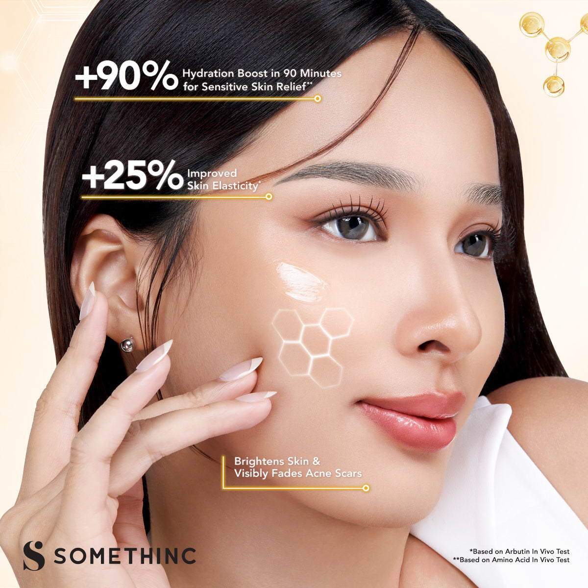 [BARU!] SOMETHINC Gentle Bright Niacinamide + Alpha Arbutin Serum - Pencerah Wajah Untuk Semua Jenis Kulit | Memperkuat Skin Barrier, Meratakan Warna Kulit, dan Memudarkan Noda Gelap & Memudarkan Pori Pori, Serum untuk Kulit Sensitif