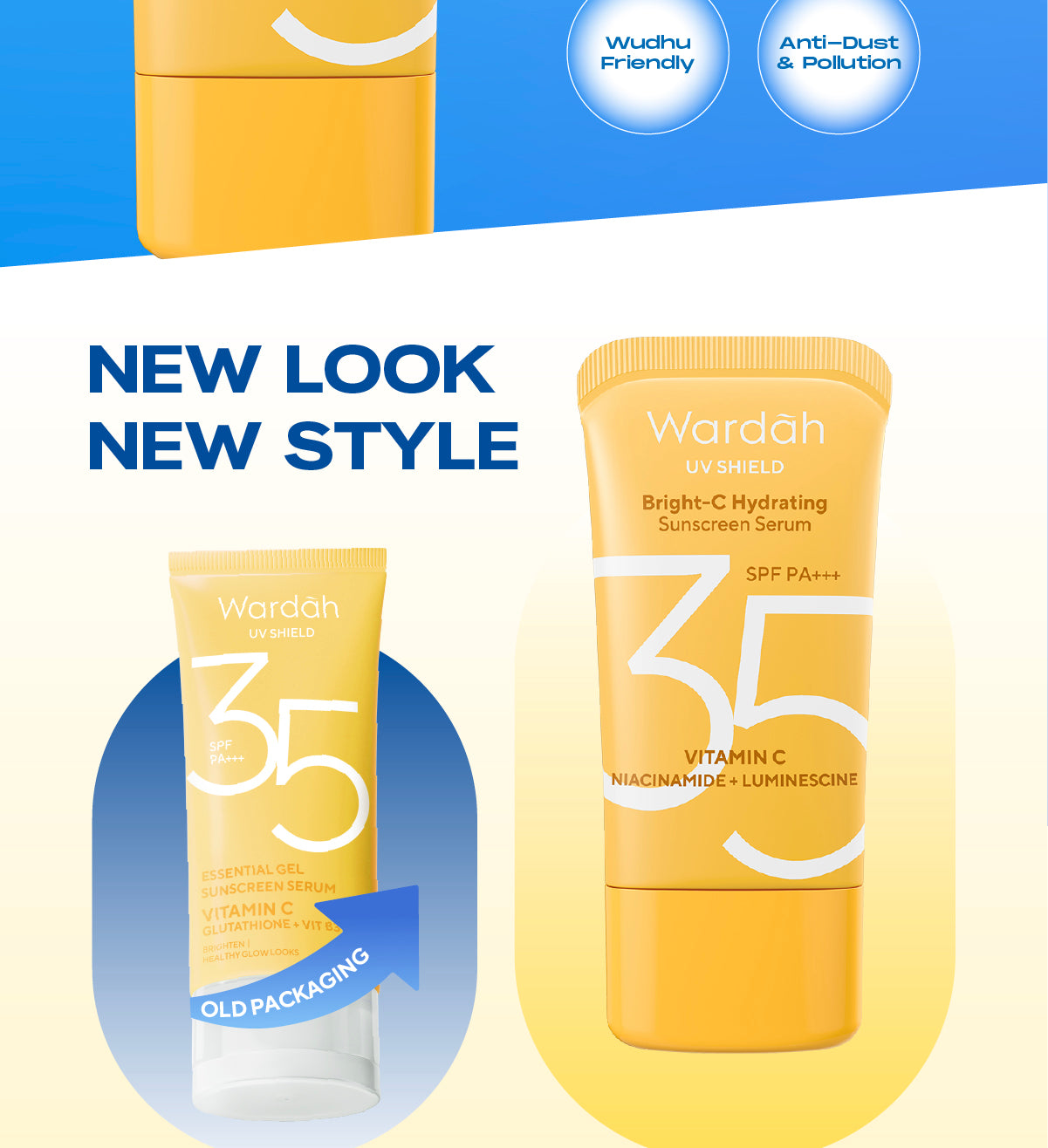 Wardah UV Shield Bright C-Hydrating Sunscreen Serum SPF 35 PA-Skincare