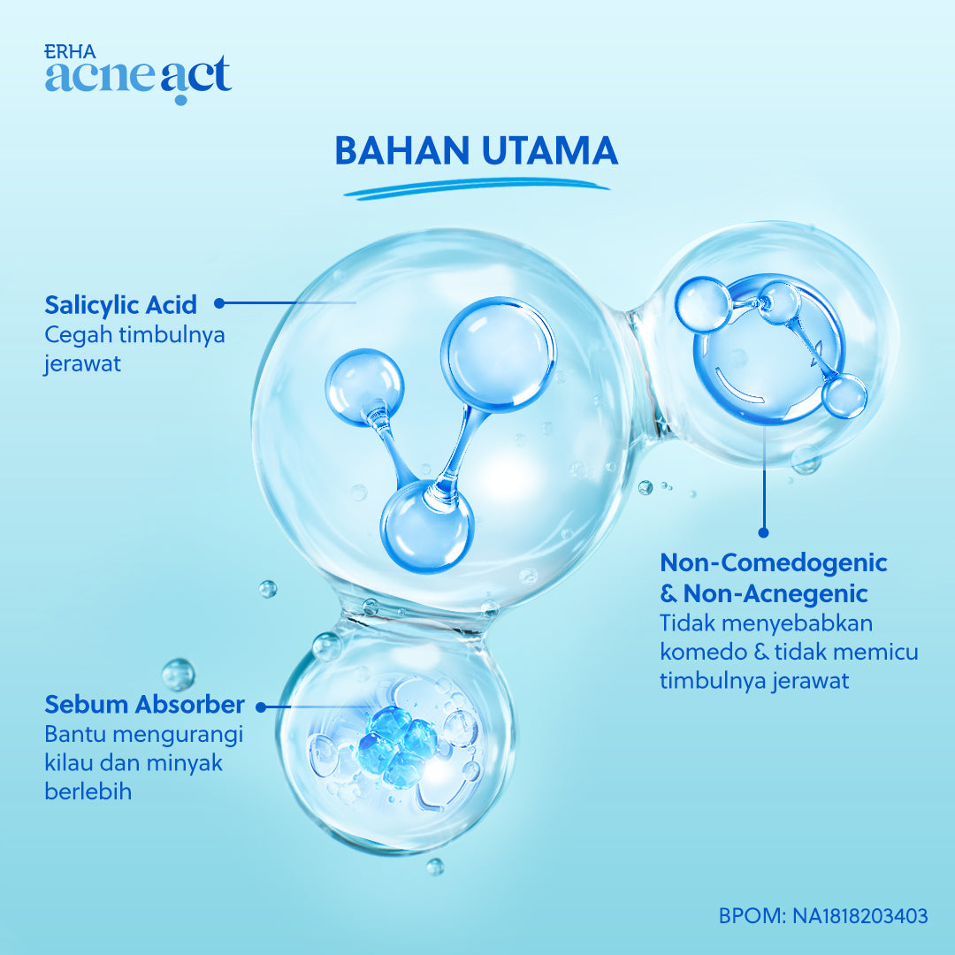 ERHA Acneact Acne Loose Powder 21 g - Bedak Tabur Kulit Jerawat | Non Comedogenic | Non Acnegenic