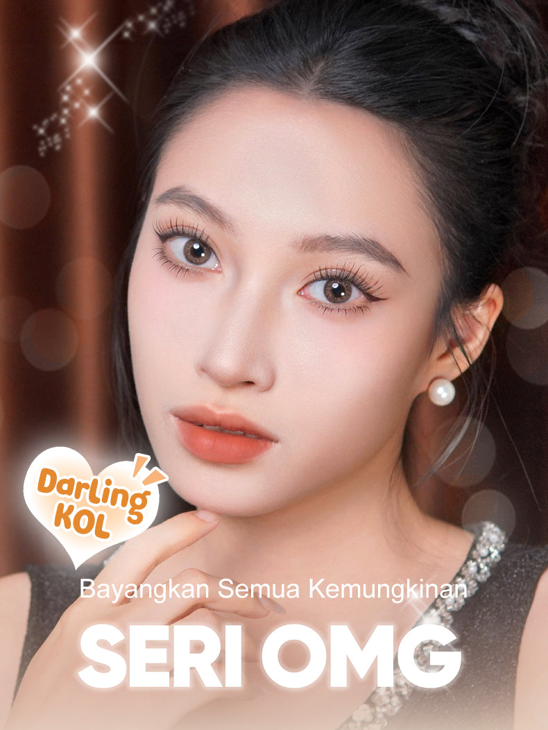 [0.00~-6.00]Magister Softlens Minus OMG Sepasang Lensa Kontak Warna Diameter 14.00mm 6bulan