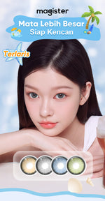 [0.00 s/d -6.00] Magister Softlens Minus 14.5 mm soflen dubai minus warna Big Eyes softlens Hitam