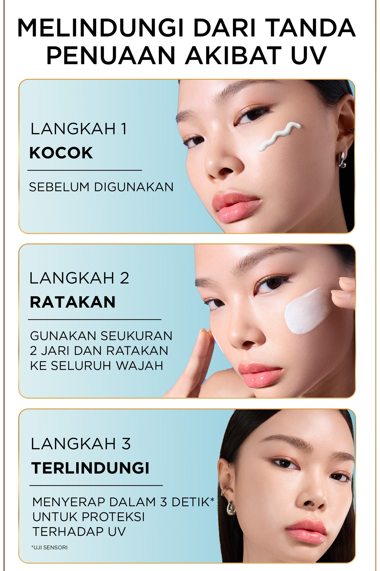 [NEW LAUNCH] L’Oreal Paris UV Defender Aquafusion Daily Water Gel Sunscreen SPF50+ PA++++, Sunscreen Seringan Air, 24 Jam Terhidrasi
