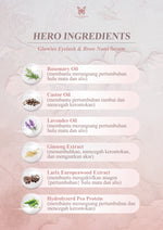 GLOWIES BEAUTY Eyelash & Brow Nutri Serum Membantu menumbuhkan Alis dan Bulu Mata 4 ml Free Gifts Cermin & Pengukur Bulu Mata Water Based Serum Box Mascara Maskara