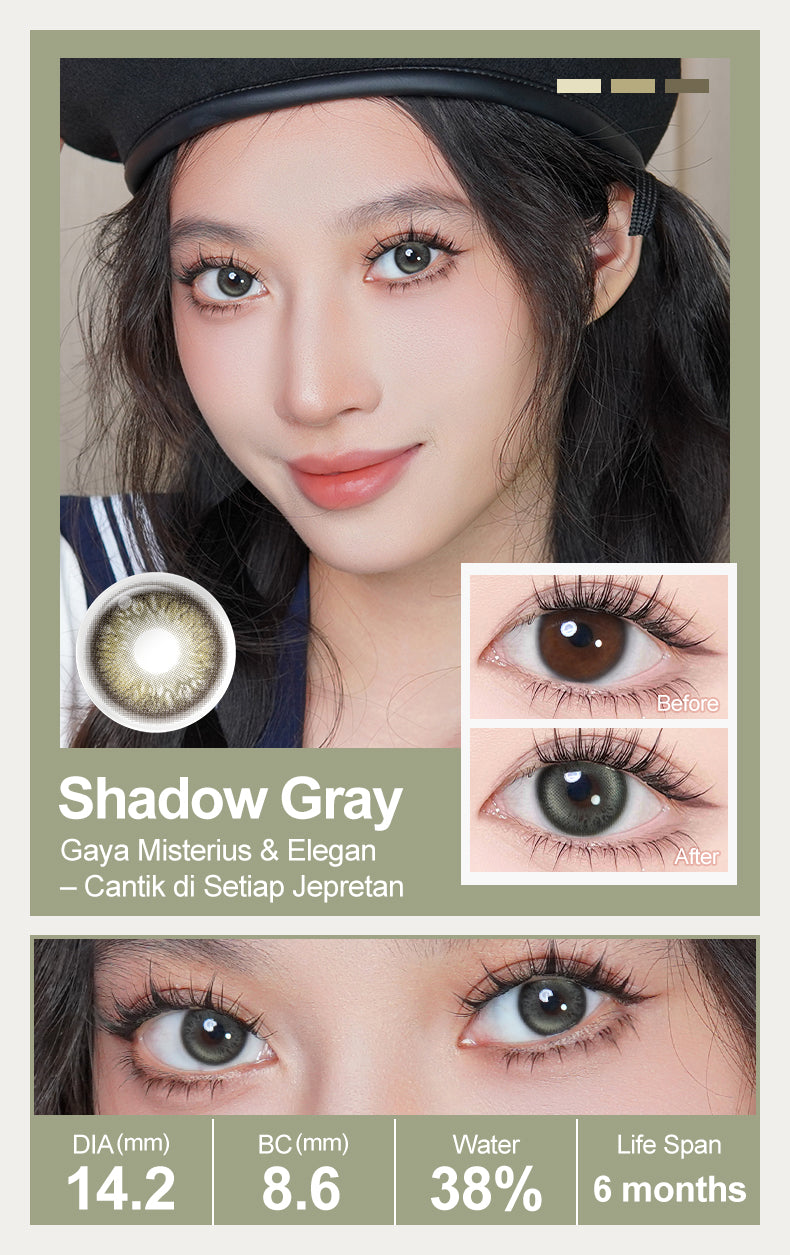 [New Style]Magister Softlens Minus Blush Girl Series Buff Brown 14.2mm~14.5mm Contact Lens 6Months