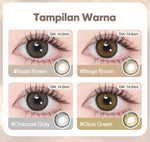Magister Softlens Minus 0.00~-6.00 Soflen 14.0MM Grey 1Pasang lensa kontak warna 6Bulan