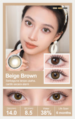 Magister Softlens Minus 0.00~-6.00 Soflen 14.0MM Grey 1Pasang lensa kontak warna 6Bulan