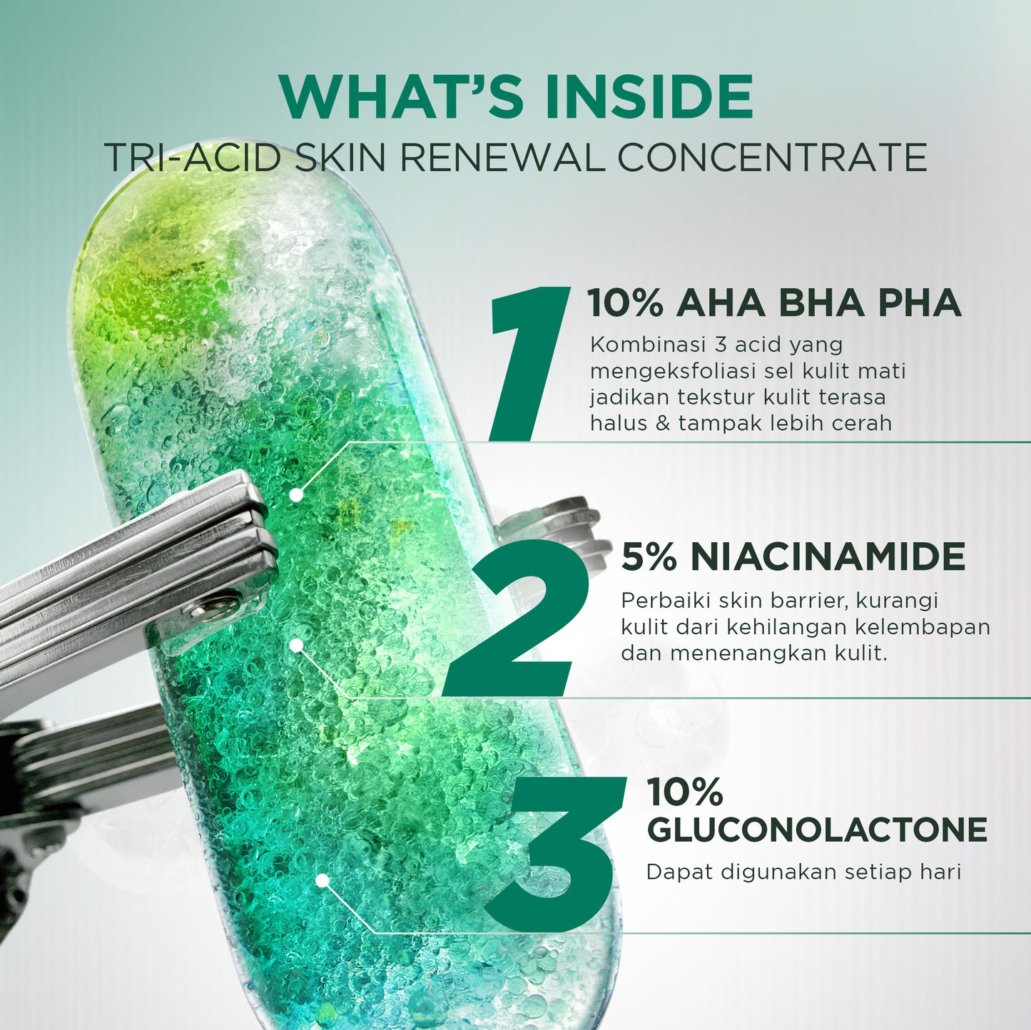 GARNIER Paket Skincare Peeling 1 Set Lengkap Serum Exfoliating Eksfoliasi Wajah Daily Set | tone up mencerahkan moisturizer pelembab