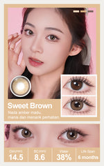 [Mata Besar Yang Polos]Magister Softlens 14.50MM Minus (0.00 s/d -6.00) Sepasang Softlens free Air softlens Stick Kit dan Lens cleaner