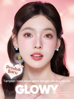 Magister Softlens Minus(0.00~-6.00) Glowy Series 14.5mm abu-abu coklat Gaya eksklusif soflen