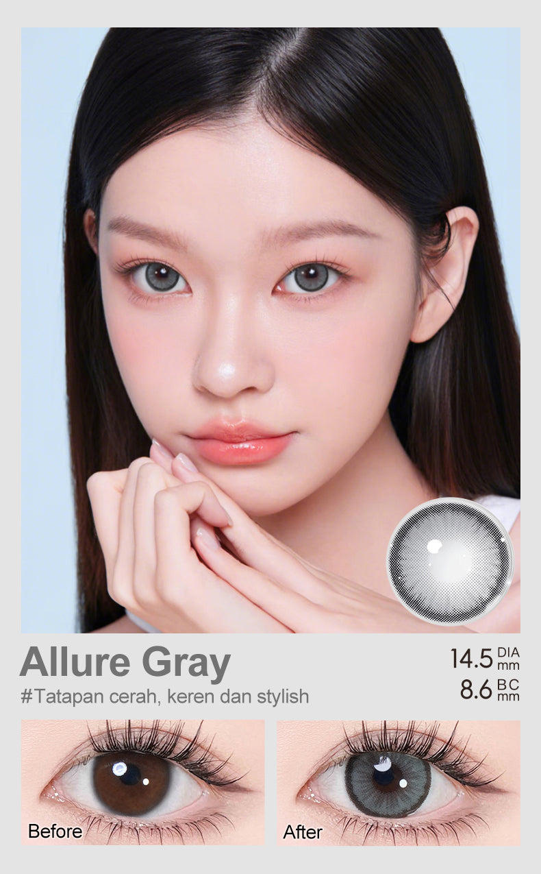 [0.00 s/d -6.00] Magister Softlens Minus 14.5 mm soflen dubai minus warna Big Eyes softlens Hitam