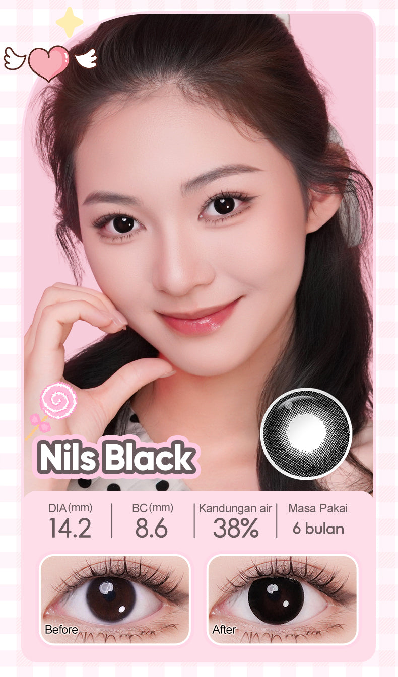 [0.00 s/d -6.00] Magister Softlens Minus NILS Seris 14.2mm Soflen 6Bulan Nils Brown