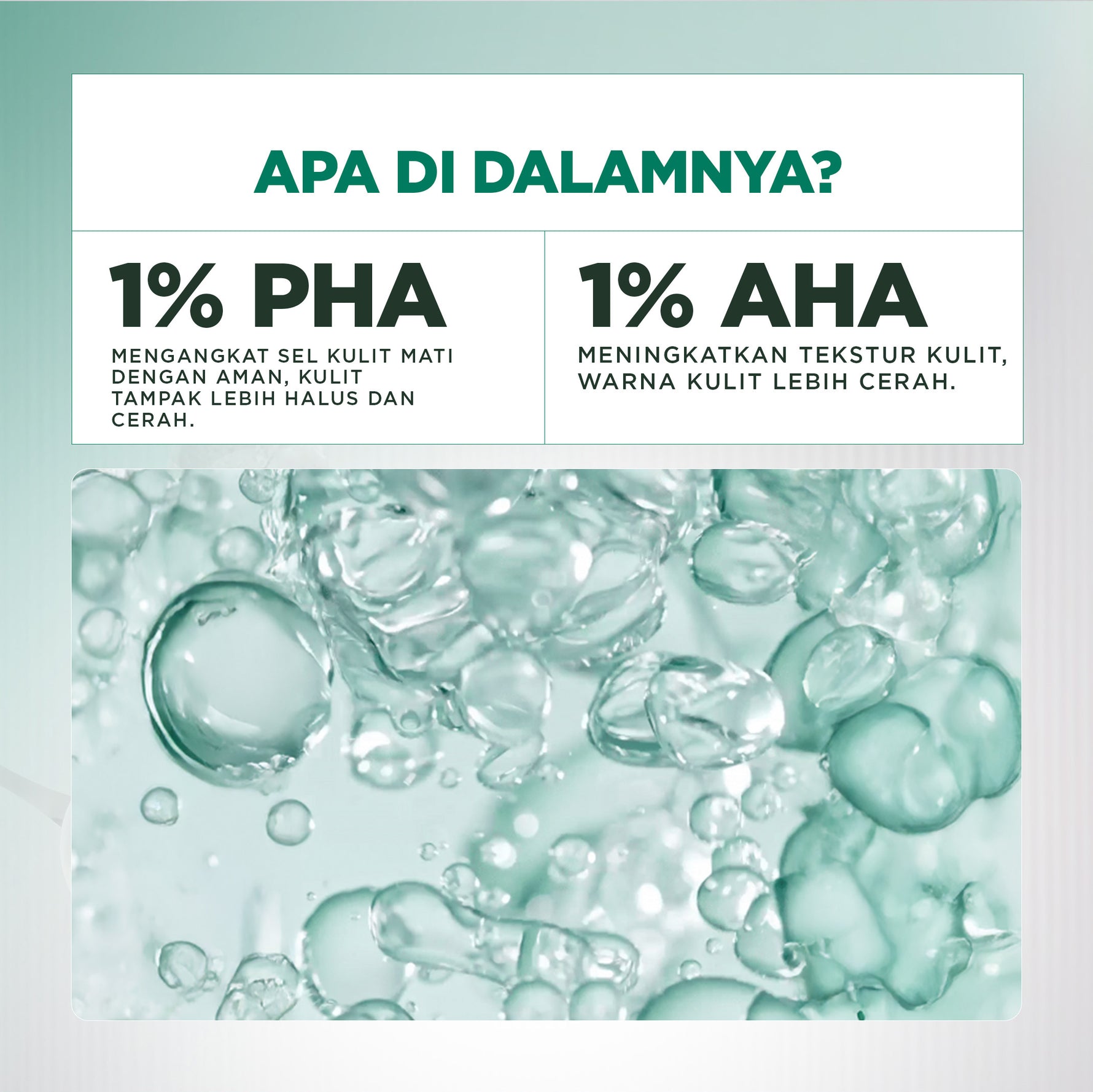 Garnier Micellar Peeling Water 1% AHA + PHA - 125ml (Pembersih Wajah & Make up untuk mengangkat sel kulit mati)