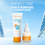 Hanasui Skincare Set | Collagen Water Sunscreen SPF 30 Power Bright Expert Serum Exfoliating Serum Ceramide Probiotics Moisturizer Gel Mencerahkan Wajah