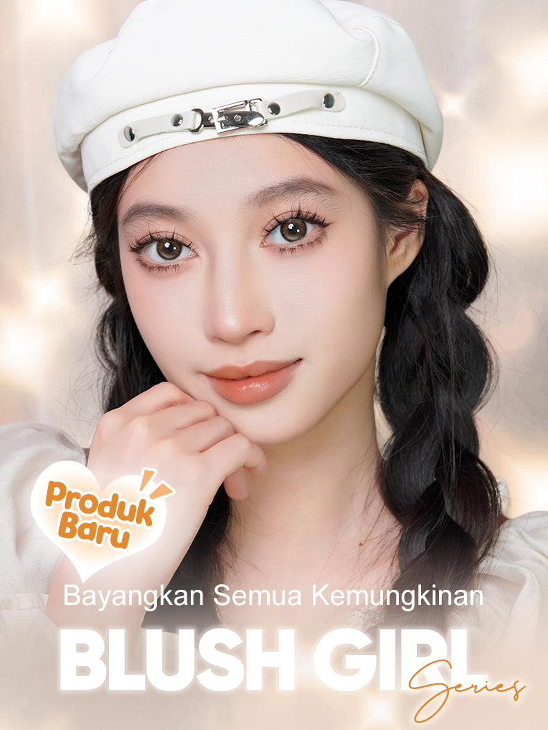 [New Style]Magister Softlens Minus Blush Girl Series Buff Brown 14.2mm~14.5mm Contact Lens 6Months