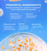 NEW FORMULA AND PACKAGING! Wardah UV Shield Bright-C Hydrating Sunscreen Serum SPF 35 PA+++ Sunscreen 0% Alkohol dengan Vitamin C + Niacinamide Brightening Glow Tekstur Ringan Tidak Lengket Melembabkan Semua Jenis Kulit - Skincare