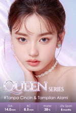 [0.00 s/d -8.00] Magister softlens Minus 14.00MM Queen Ochre Soflen Minus Graphite Amber Soflen Sepasang 6Bulan