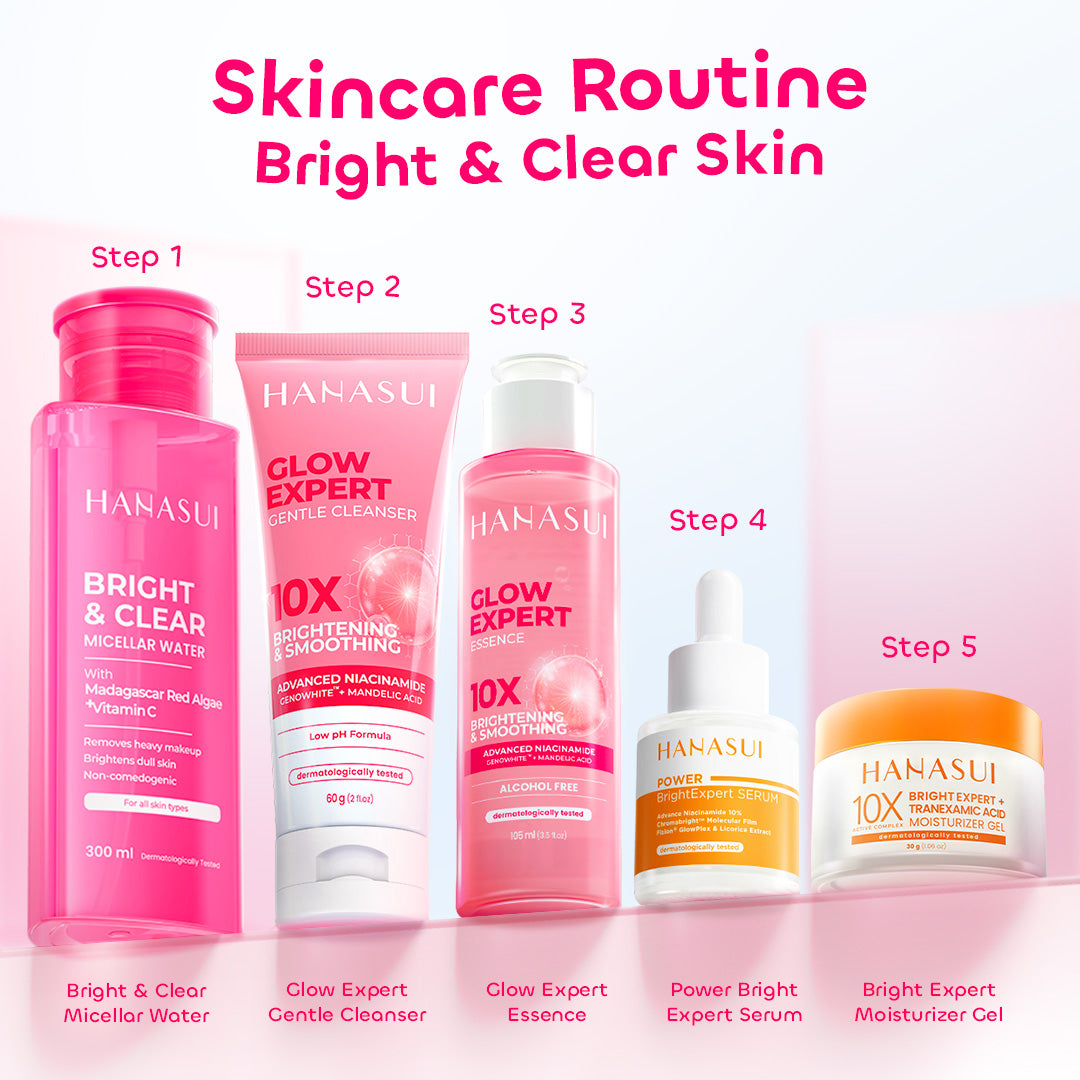 【 NEW 】HANASUI Micellar Water Lembut untuk Kulit Sensitif 0% alcohol - Micellar Mencerahkan Vitamin C - Micellar Korean Heartleaf