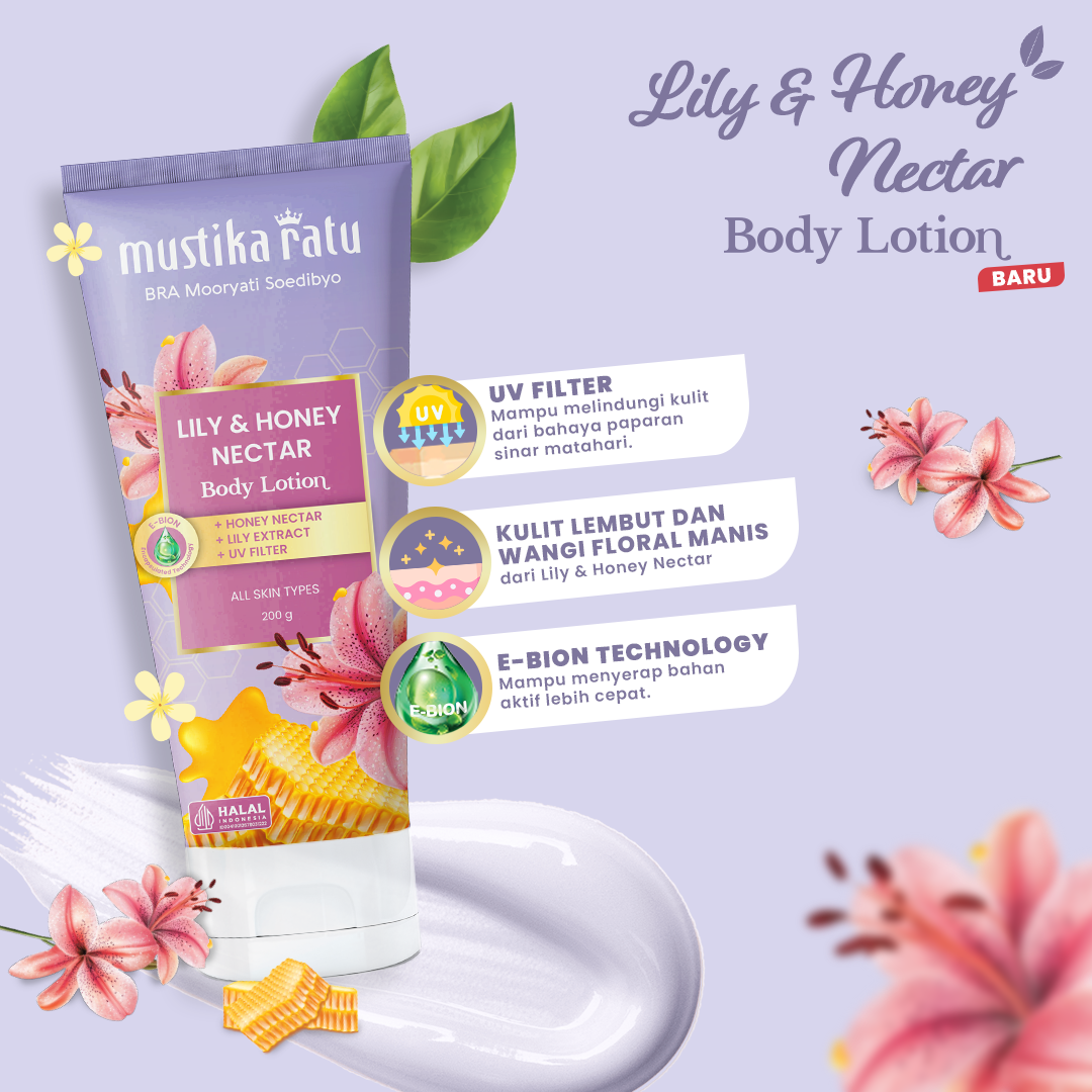 Mustika Ratu Lily & Honey Nectar Body Lotion 200 ml