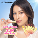 [Twin Pack] Azarine Glowkiss Sunscreen Lip Balm 3gr Pelembab Bibir SPF 35 PA +++ dengan Ceramide, Peptide, Vitamin C Membantu Mencerahkan Menghidrasi dan Melindungi Bibir dari Sinar UV