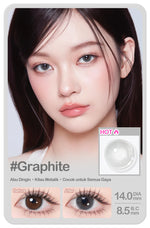 [0.00 s/d -8.00] Magister softlens Minus 14.00MM Queen Ochre Soflen Minus Graphite Amber Soflen Sepasang 6Bulan