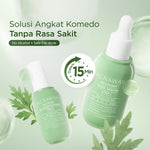 ACNAWAY Mugwort Blackhead Treatment Kit - Mugwort Pore Serum + Mugwort Blackhead Mask Serum Pori & Mask Treatment Komedo Membandel untuk Komedo & Pori Tersumbat