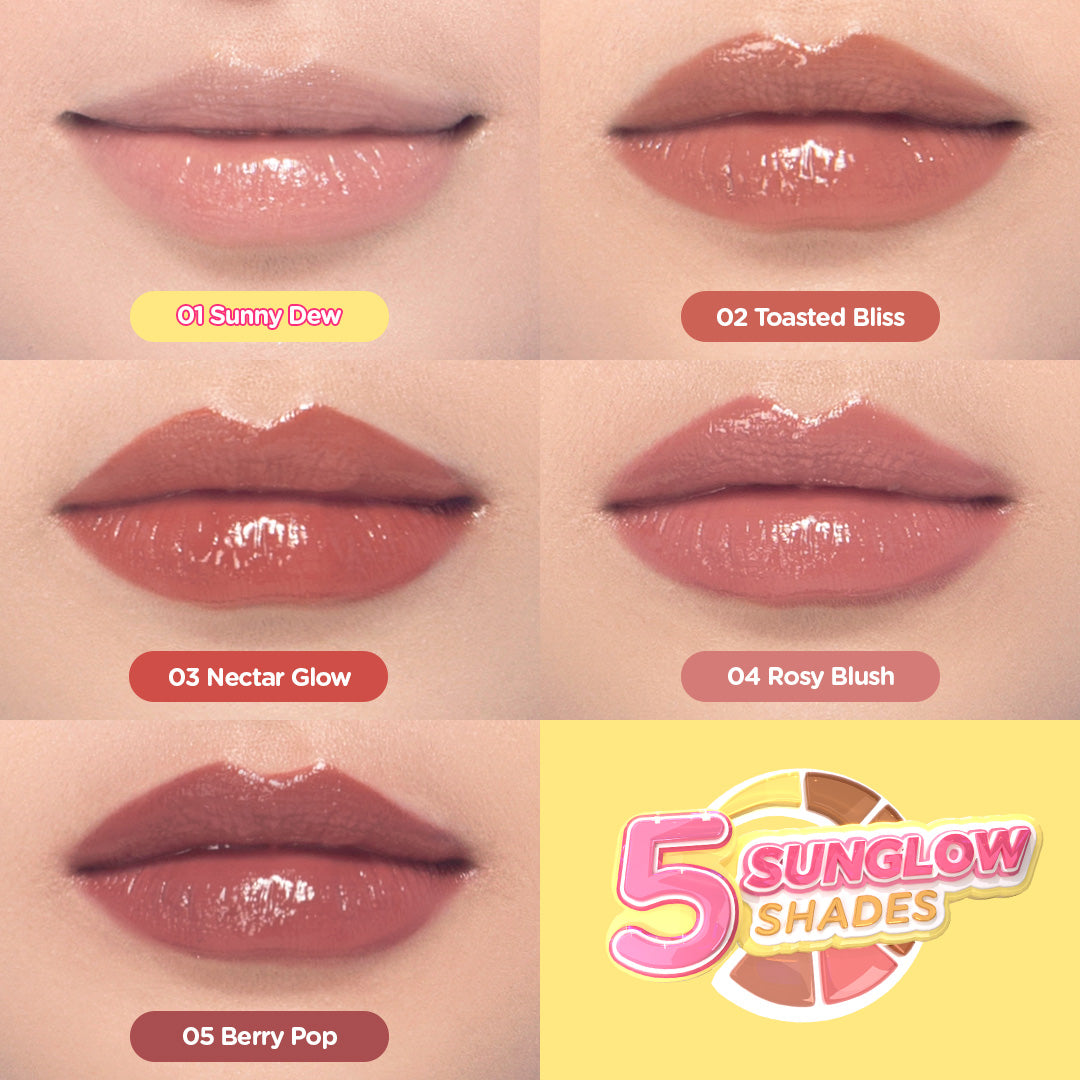 Azarine ⁠Ready, Set, Glow to School! Glowkiss Sunscreen Lip Balm 3gr Pelembab Bibir SPF 35 PA +++ dengan Ceramide, Peptide, Vitamin C Membantu Mencerahkan Menghidrasi dan Melindungi Bibir dari Sinar UV