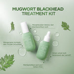 ACNAWAY Mugwort Blackhead Treatment Kit - Mugwort Pore Serum + Mugwort Blackhead Mask Serum Pori & Mask Treatment Komedo Membandel untuk Komedo & Pori Tersumbat