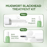 ACNAWAY Mugwort Blackhead Treatment Kit - Mugwort Pore Serum + Mugwort Blackhead Mask Serum Pori & Mask Treatment Komedo Membandel untuk Komedo & Pori Tersumbat