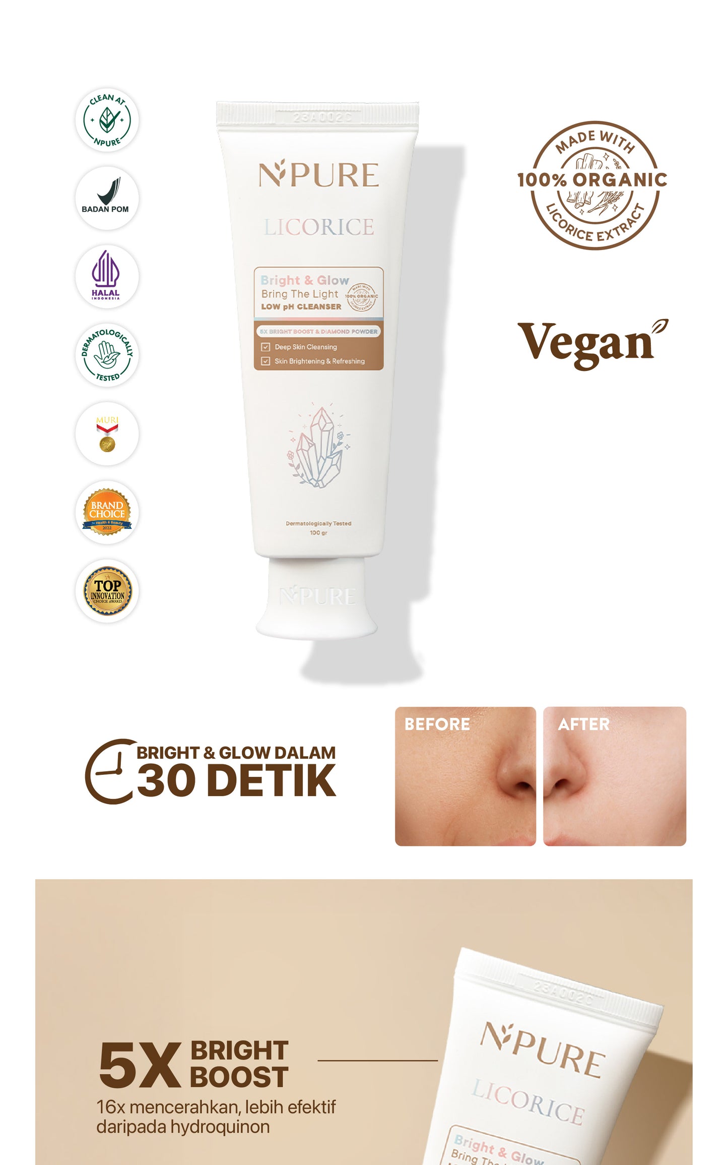 TWINPACK CLEANSER - NPURE Licorice Bring The Light Cleanser